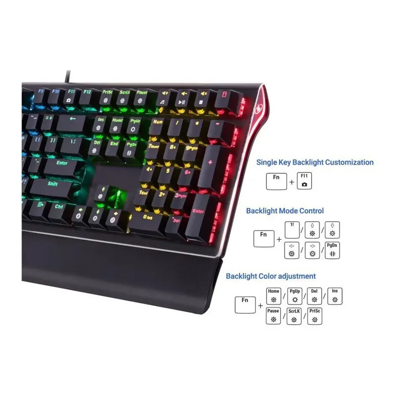 Teclado Mecánico Gaming Rosewill Neon K85 Rgb Brown Switches