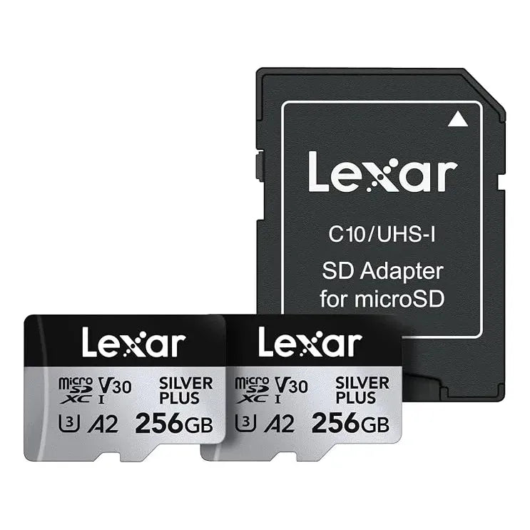Microsd Lexar Silver Plus 256 Gb 205 Mb/s V30 4k Pack De 2