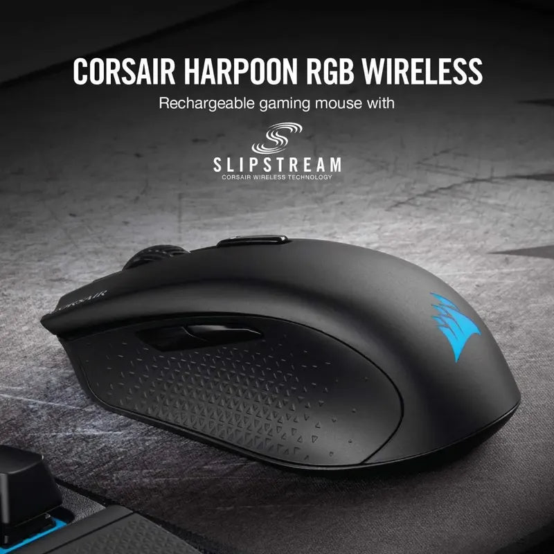 Mouse Corsair Harpoon Rgb Wireless 2.4ghz. 10.000dpi Negro