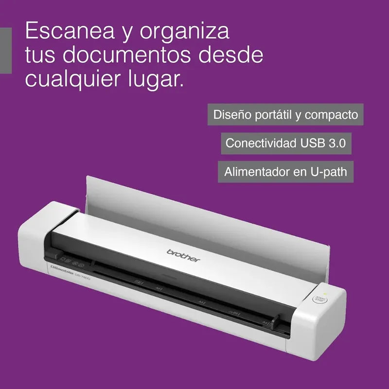 Escaner Portatil Brother Dsmobile Dúplex Ds-740d