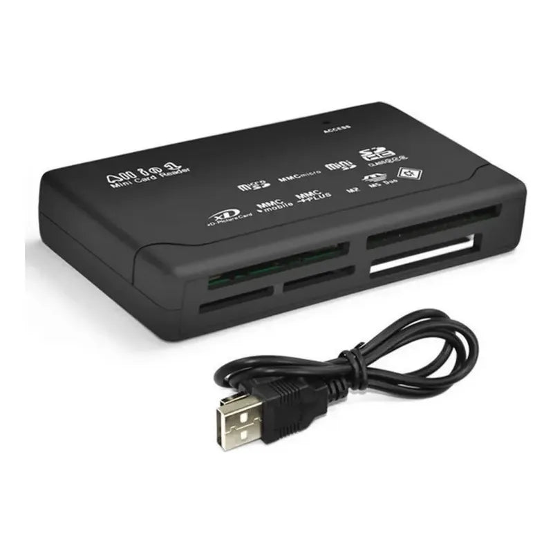 Lector Tarjetas De Memoria Mini 6-in-1 Usb 2.0 Negro