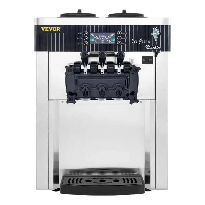 Máquina Helados Por Porción Vevor 3 Sabores 2200w 20-28 L/h