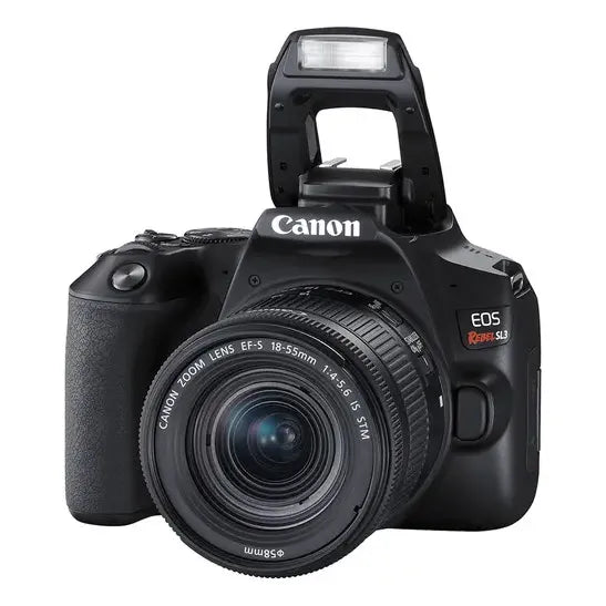Camara Canon Eos 250d/ Rebel Sl3 + Lente 18-55mm Negro