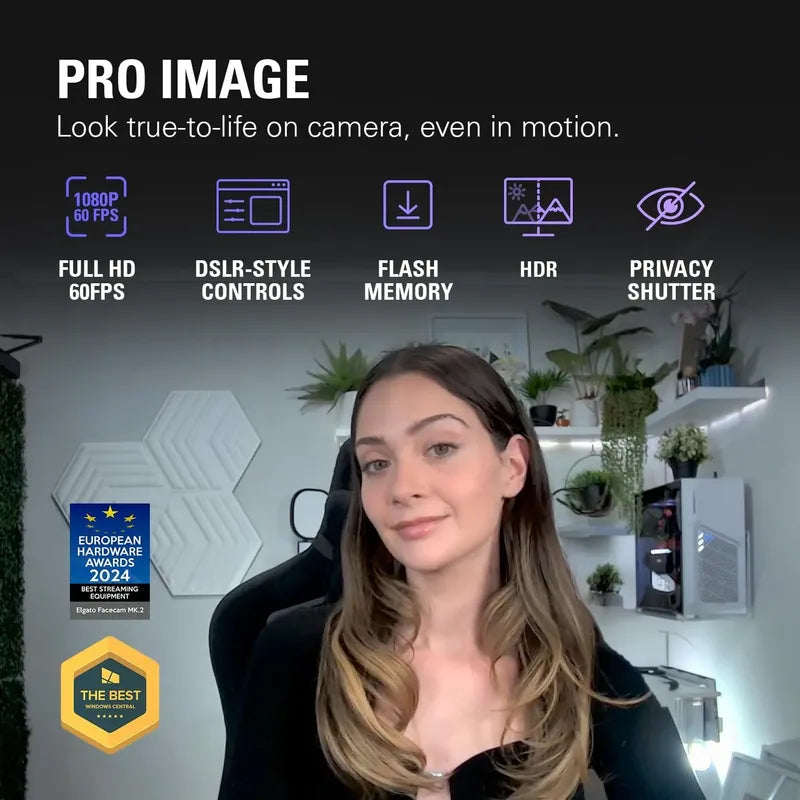 Elgato Facecam Mk.2 Premium Full Hd 1080p Webcam Streaming