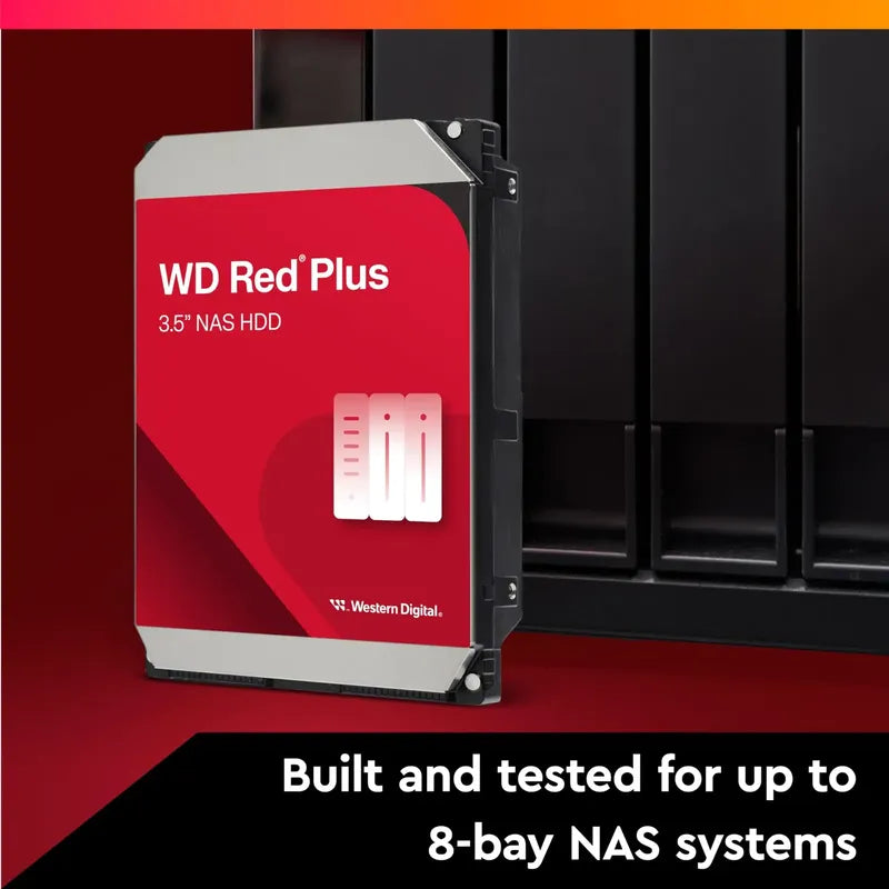 Disco Nas Western Digital 8tb Red Plus Hdd - 3,5 Sata 6gb/s