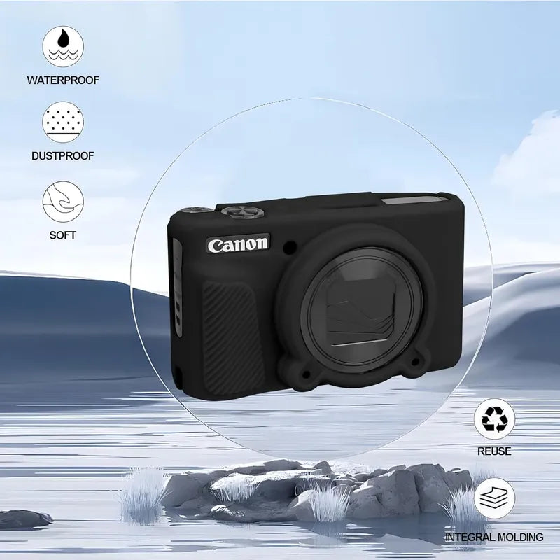 Funda De Cámara Digital Canon Powershot Sx740/sx730 Negro