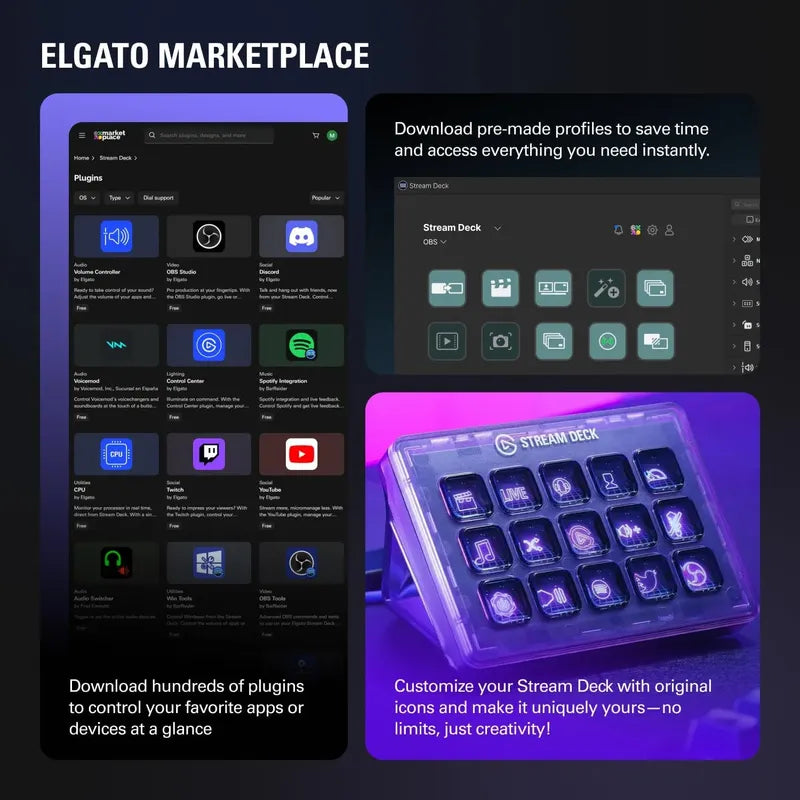 Elgato Stream Deck Mk.2 Controlador De Estudio