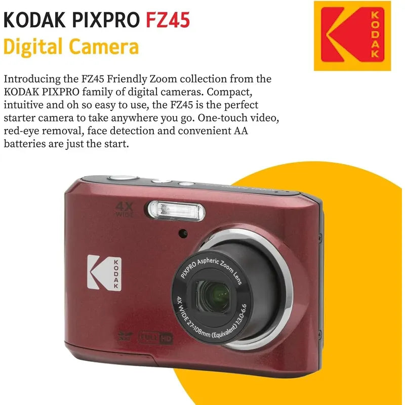 Camara Digital Kodak Pixpro Fz45 Kit Bundle
