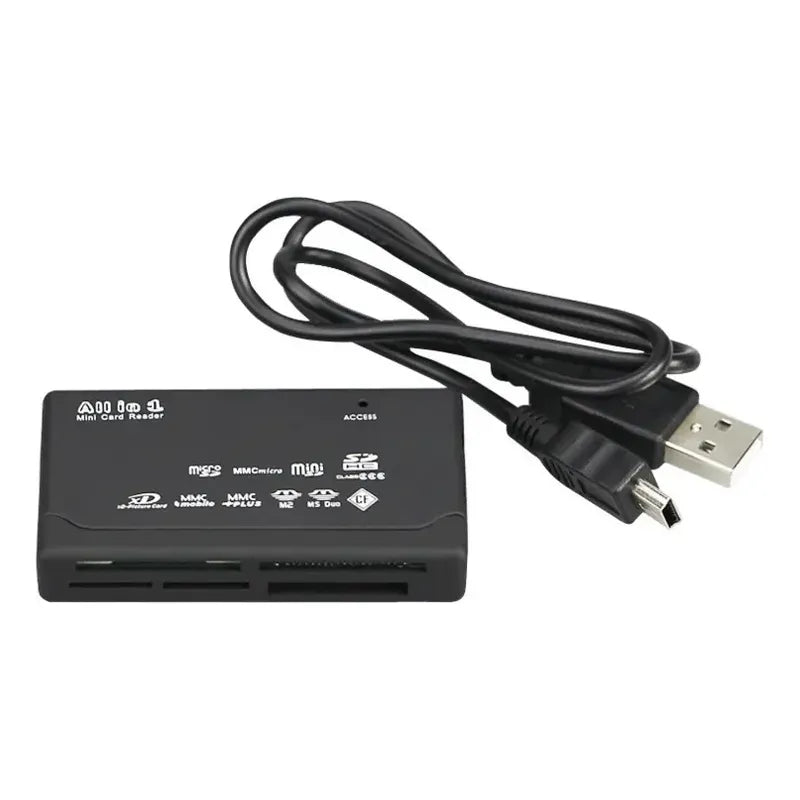 Lector Tarjetas De Memoria Mini 6-in-1 Usb 2.0 Negro