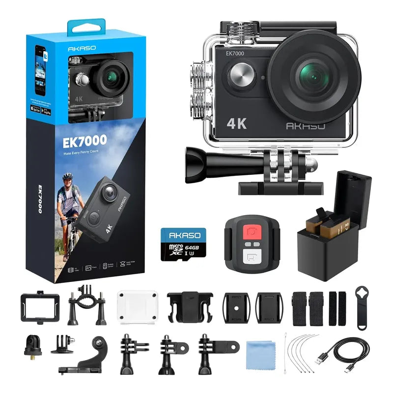 Camara De Accion Akaso Ek7000+ Bundle Kit