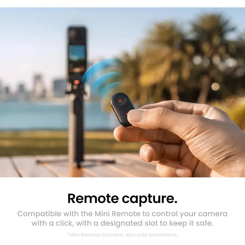 Insta360 TriPod Invisible Plegable 2 En 1 Con Control Remoto Negro