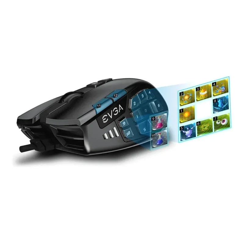 Mouse Evga X15 Gaming Rgb 8k Hz 16000 Dpi 20 Botones Gamer