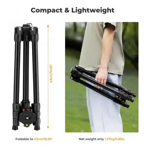 Tripode K&f Concept K234a3 De 70 Para Camaras Dslr Negro