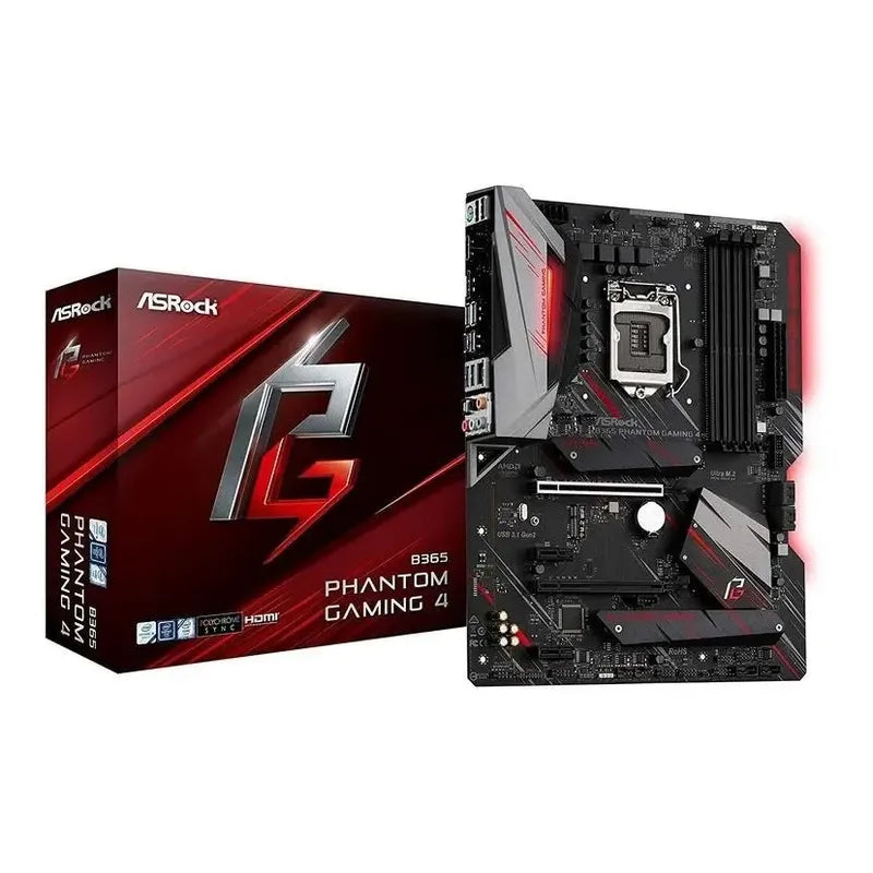 Tarjeta Madre Asrock B365 Phantom Gaming 4 Socket 1151 Negro