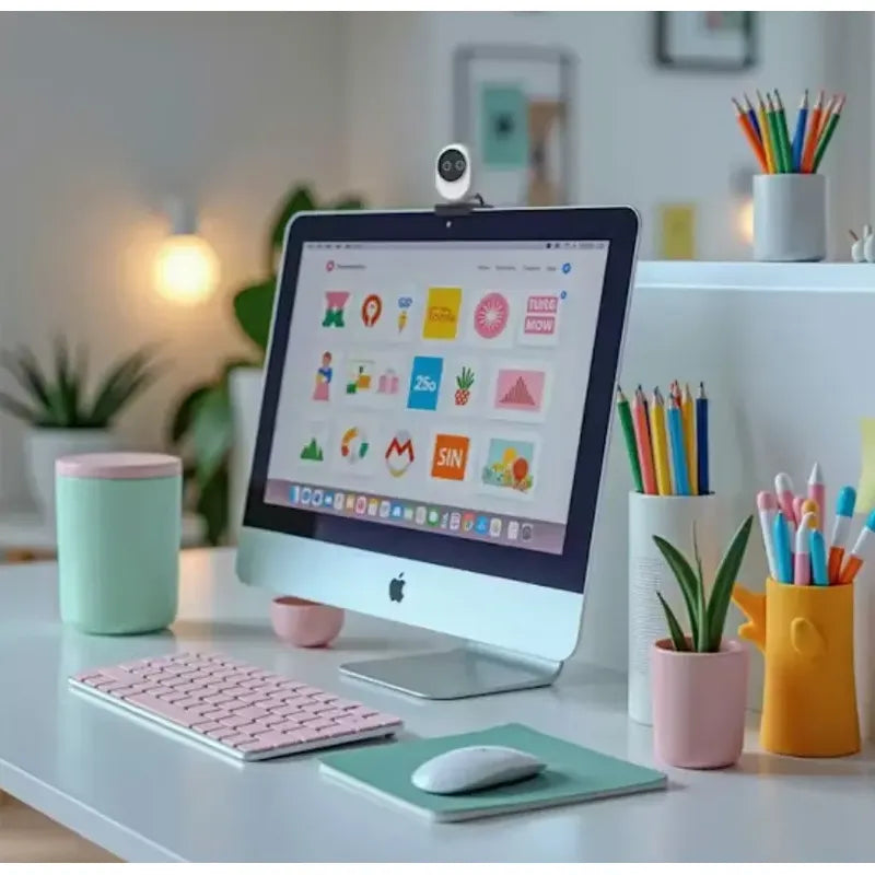 Cámara Web Emeet Piko Plus 4k Doble Cámara Y Tecnología Ia Blanco
