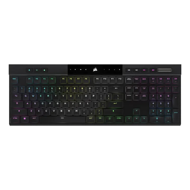 Teclado Corsair K100 Air Rgb Wireless Cherry Mx Mecanico Negro Inglés