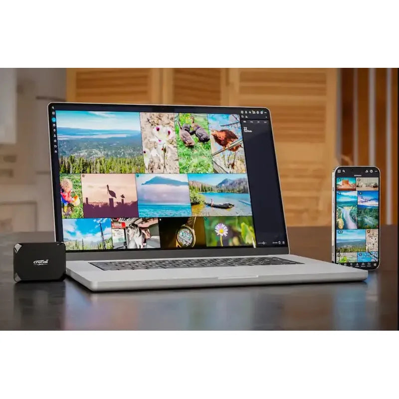 Disco Solido Crucial X9 Externo Portátil 4tb Con Usb-c Negro