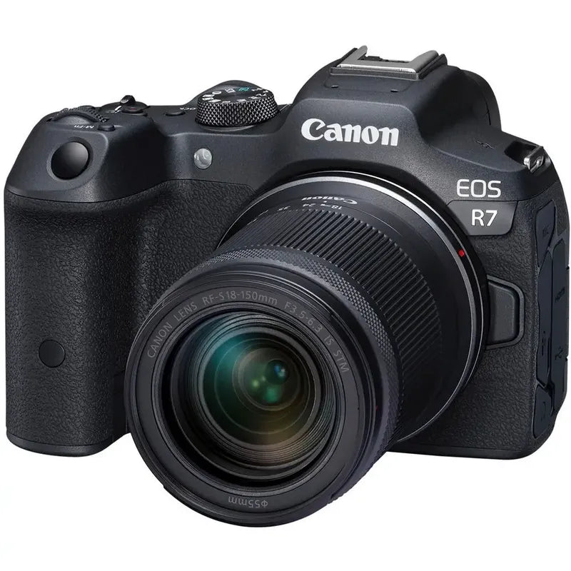 Cámara Canon Eos R7 Con Kit Lente Rf-s18-150mm F3.5-6.3 Negro