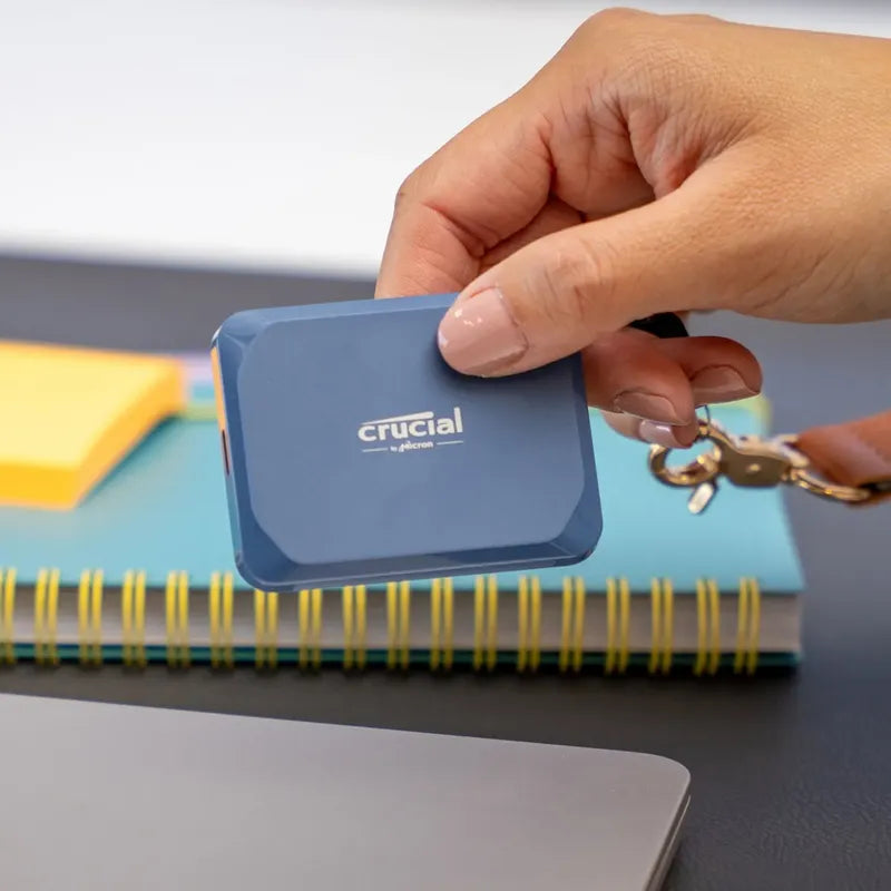 Disco Ssd Portatil Crucial X10 4tb Usb 3.2gen 2x2 2,100mb/s Azul Acero