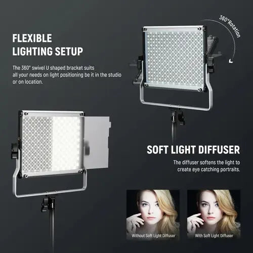 Kit De Luz Led Neewer Rgb 660 Pro Ii 50w Full Color