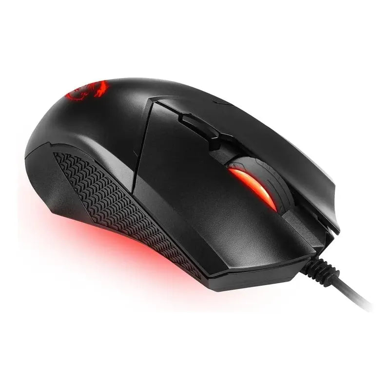 Mouse Msi Clutch Gm08 4200 Dpi Led Rojo Negro