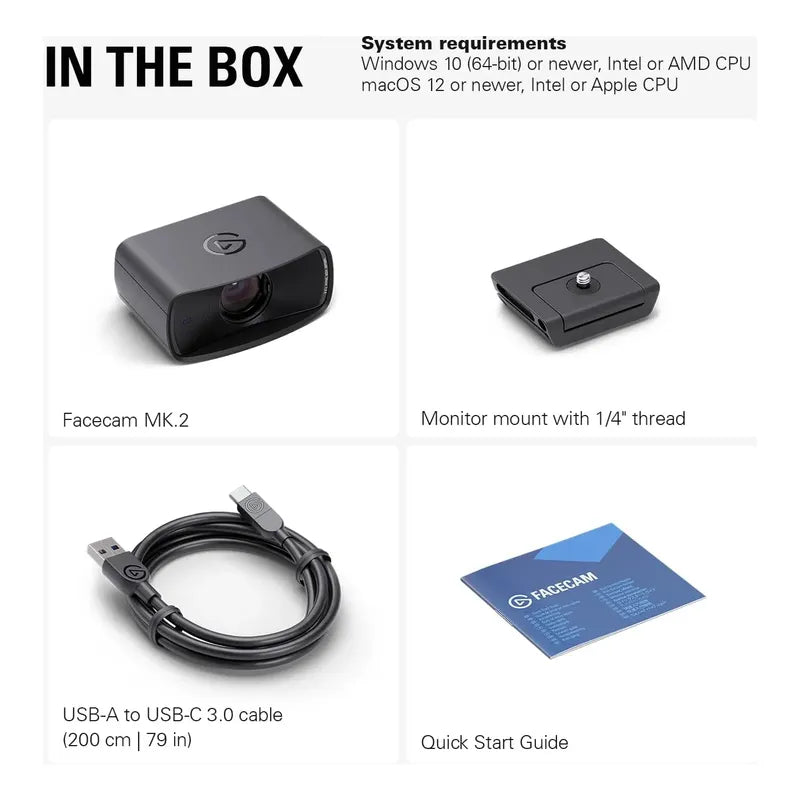 Elgato Facecam Mk.2 Premium Full Hd 1080p Webcam Streaming