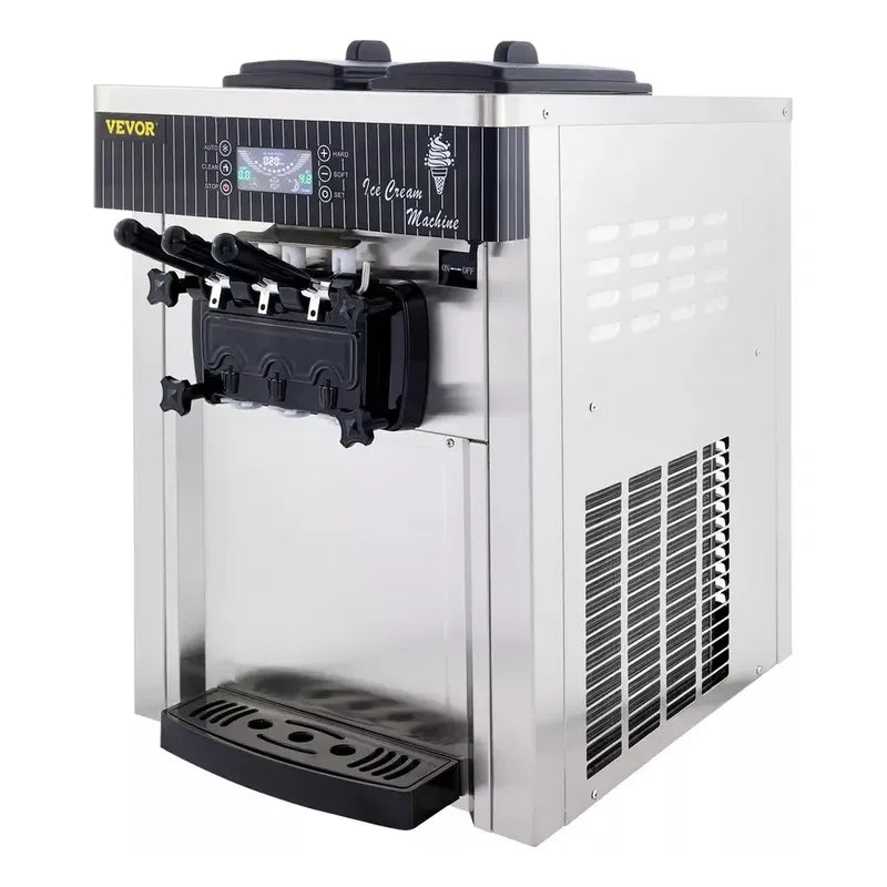 Máquina Helados Por Porción Vevor 3 Sabores 2200w 20-28 L/h