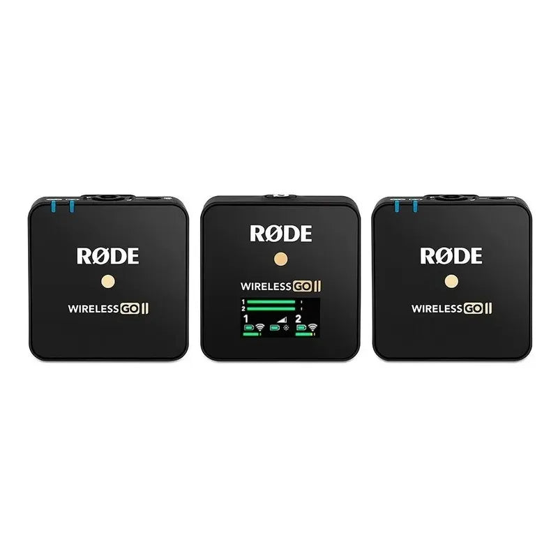 Sistema Micrófono Inalambrico Rode Wireless Go Ii Doble Cana Negro