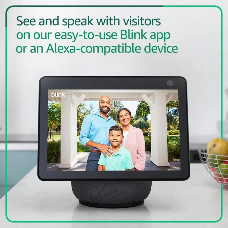 Timbre Alexa Blink Cámara Hd Wifi Amazon+ Modulo Sync Core Negro