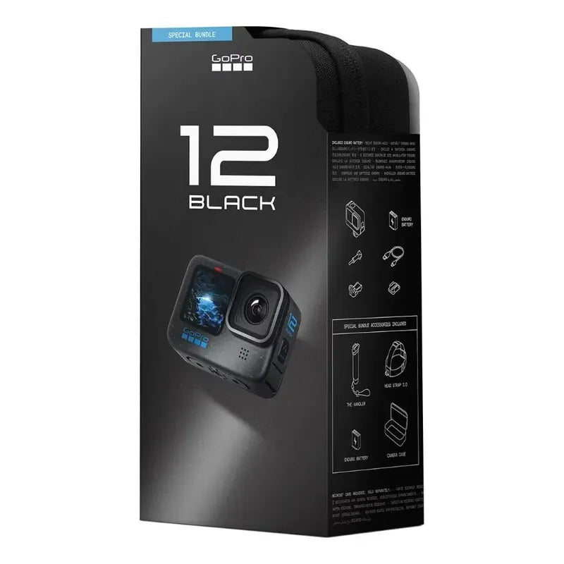 Gopro Hero 12 Black, 5.3k60, Hypersmooth 6.0 Special Bundle Negro
