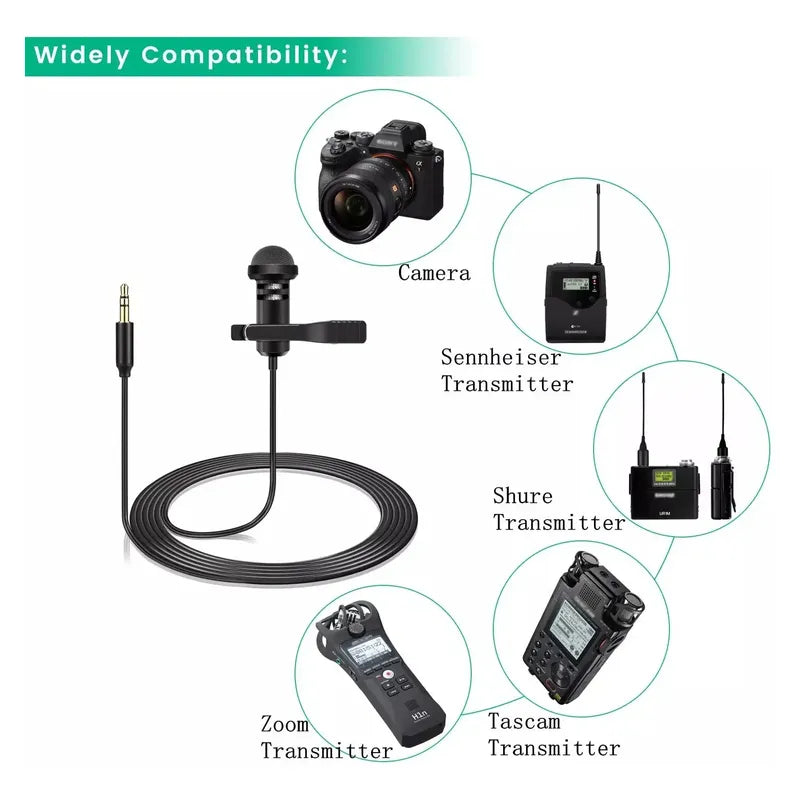 Micrófono Solapa Para Transmisores Rode Wireless Go 2 /dji Negro