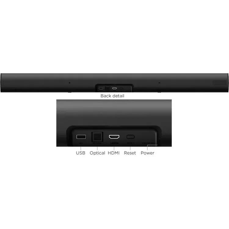 Barra De Sonido Inteligente Roku 4k Hd Hdr Negro
