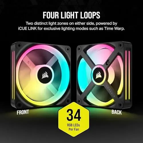 Corsair Icue Link Qx120 Rgb Magnetica Ventilador Cpu Gamer
