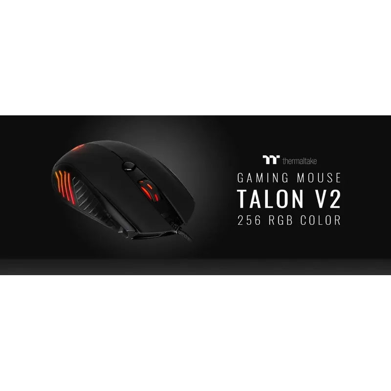 Mouse Thermaltake Talon V2 Gaming 3200dpi Negro