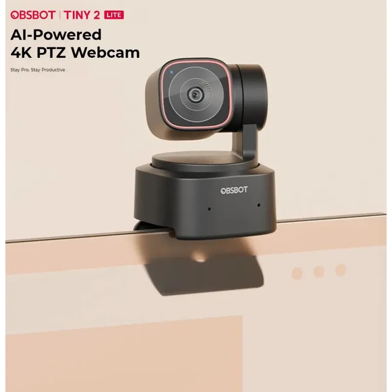 Cámara Web Ptz 4k Obsbot Tiny 2 Lite Con Ia, Cmos+ Bundle P.