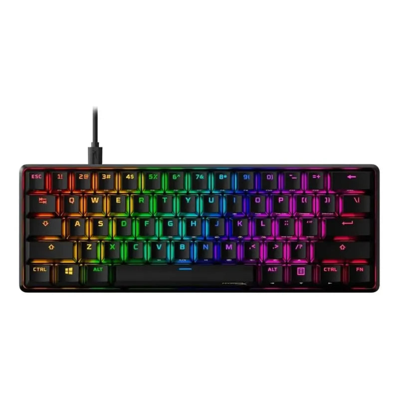 Teclado Gamer Hyperx Alloy Origins 60 Pc Ps4 Xbox One Negro Inglés Us