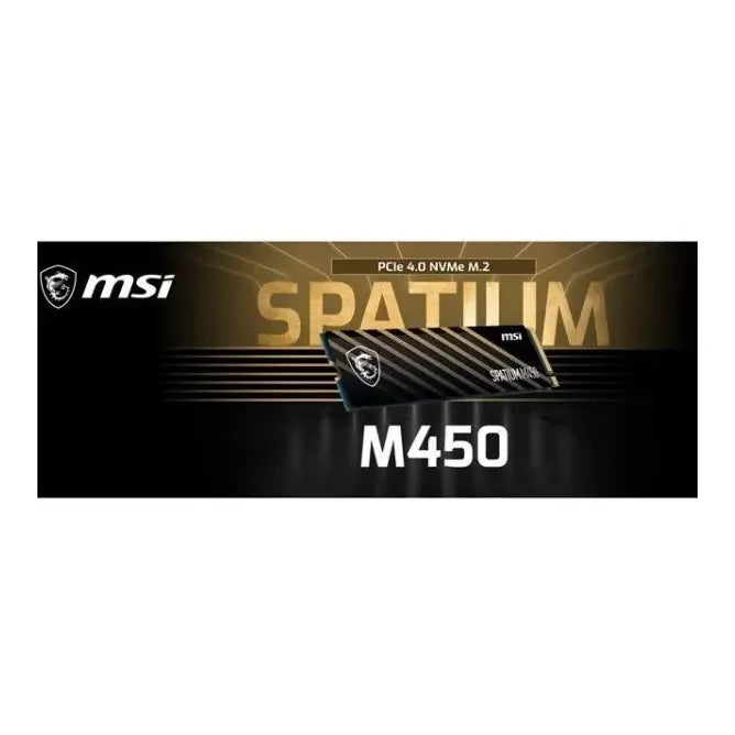 Msi Spatium M450 M.2 2280 1tb Pci-e.4.0 X4, Nvme 1.4 3d Nand Negro