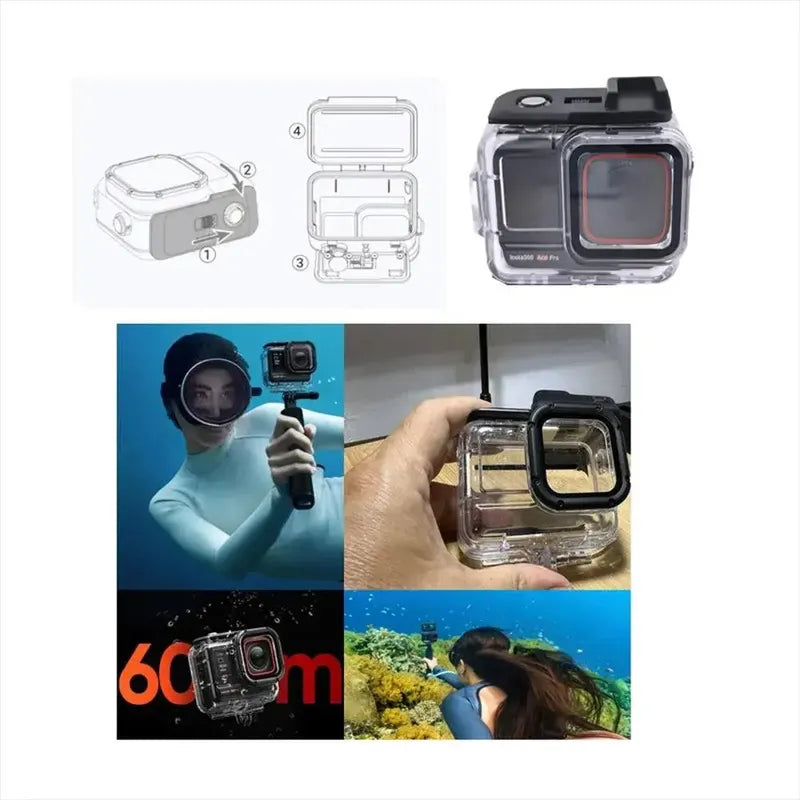 Carcasa/case De Buceo Insta 360 Ace Pro