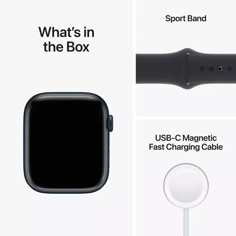 Apple Watch Series 8 Gps+ Celular Aluminio, Correa Deportiva Midnight Negro