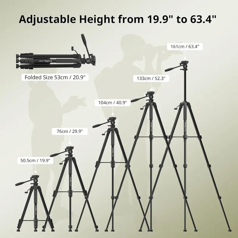 Trípode De Aluminio Para Cámara Smallrig Ct-07 64 PuLG Negro