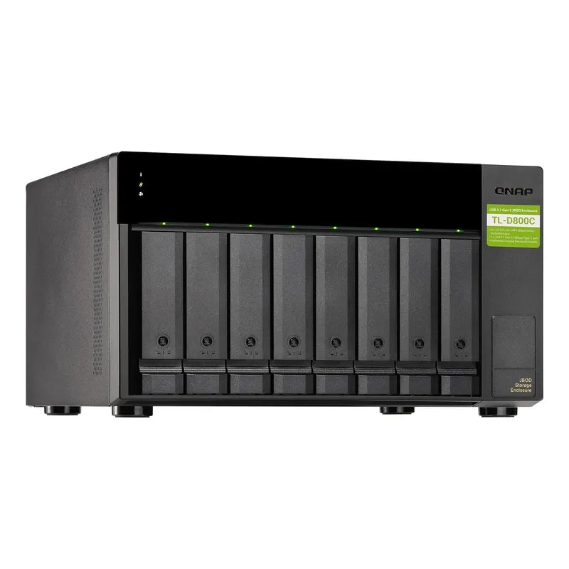 Servidor Qnap Tl-d800c De 8 Bahías Usb 3.2 Gen2 Tipo-c