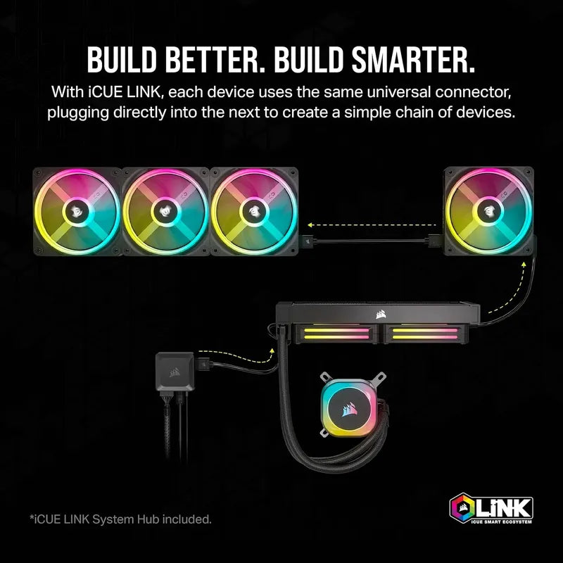 Corsair Icue Link Qx120 Rgb Magnetica Ventilador Cpu Gamer