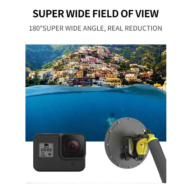 Domo Telesin 6'' 30m Gatillo De Agarre Para Gopro 8 Black