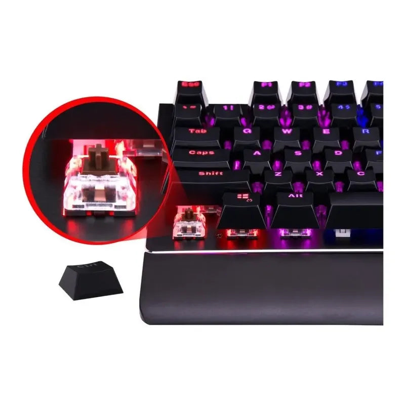 Teclado Mecánico Gaming Rosewill Neon K85 Rgb Brown Switches