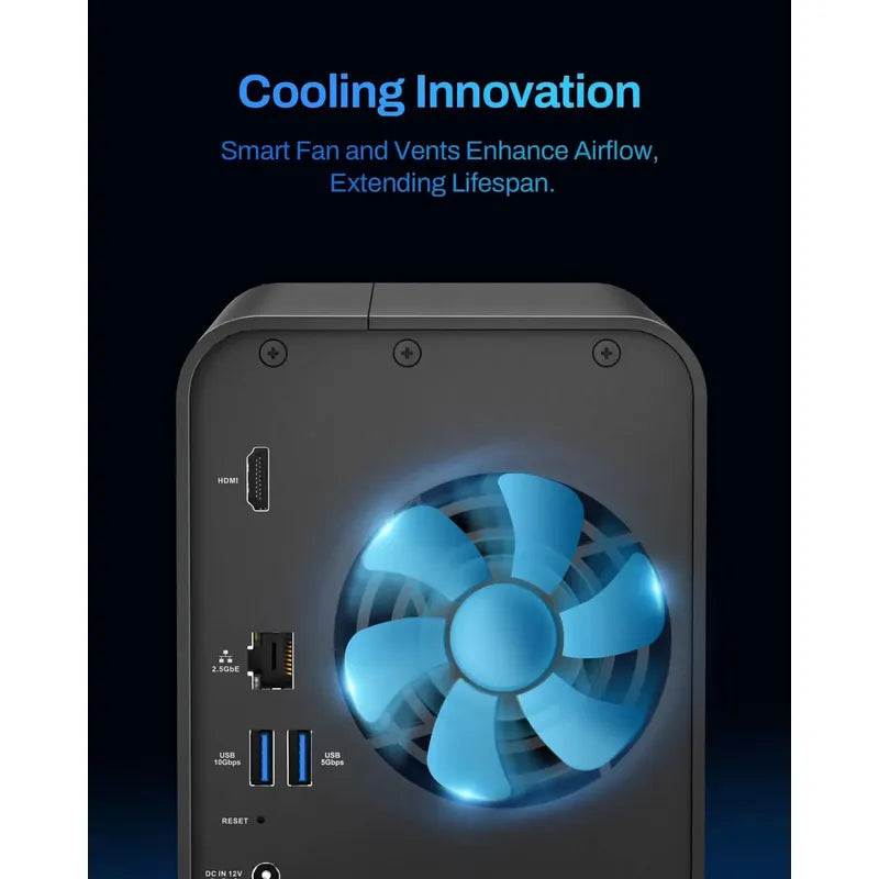 Nas Terramaster F2-425 2-bahia Intel Quad-core Cpu, 4gb Ram