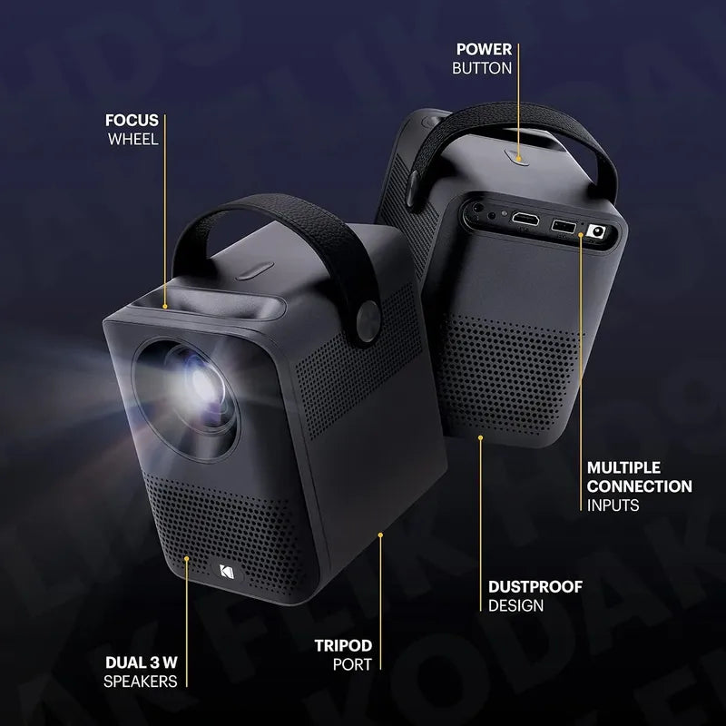 Kodak Flik Hd9 Proyector Hd 1080p Portátil Negro