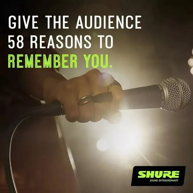 Micrófono Profesional Shure Sm58-lc Negro