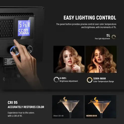 Panel De Luz Led Bicolor Neewer Nl116ai 9 Inch + Mini TriPod