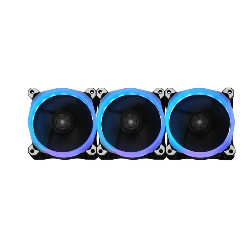 Tri-pack Fan Cooler Rgb Raidmax+ Hub Rgb 5v+control Remoto