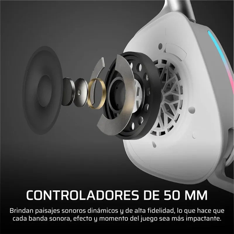 Audifonos Gaming Corsair Void Wireless V2 Varias Plataformas Blanco